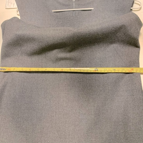 Beymen 96% wool gray sleeveless straight pencil style dress at knee Eu 44 US 12 - Picture 9 of 11